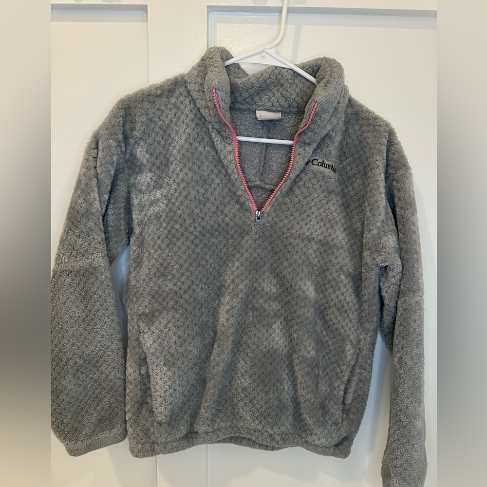 Columbia Gray Zip-Up Sweater - Picture 2 of 5